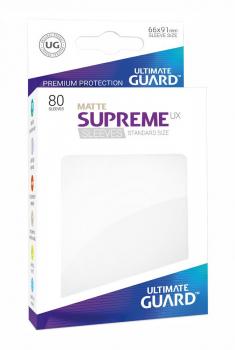 Ultimate Guard Supreme UX Sleeves Standardgröße Matt Weiß - 80 Stück